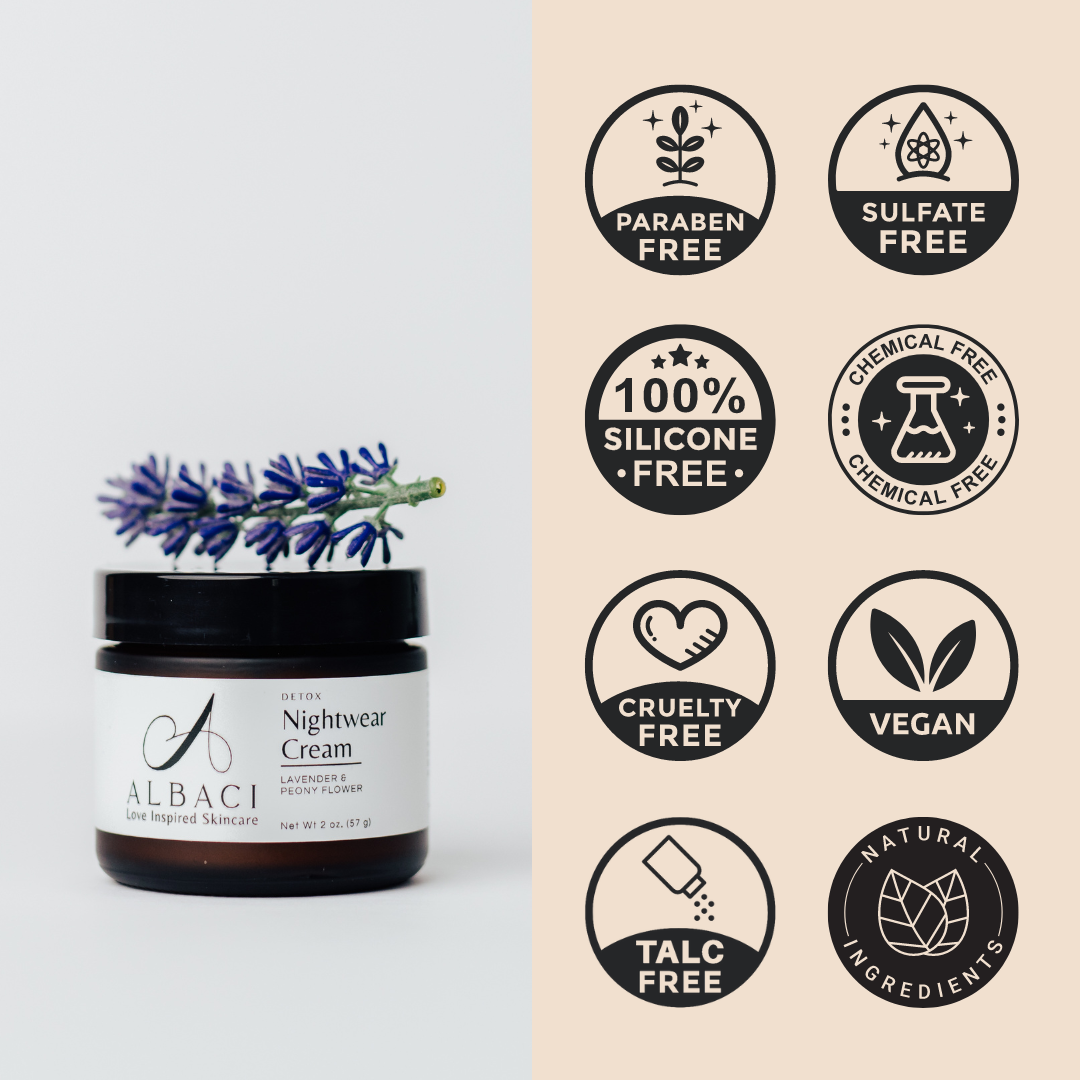 DETOX NIGHT CREAM - Lavender, Peony, Vitamin complex